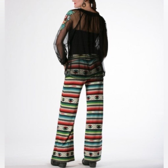 Double D Ranch Sausalito Serape Palazzo Pant xsmall Colorful multicolor Flare - Picture 8 of 8